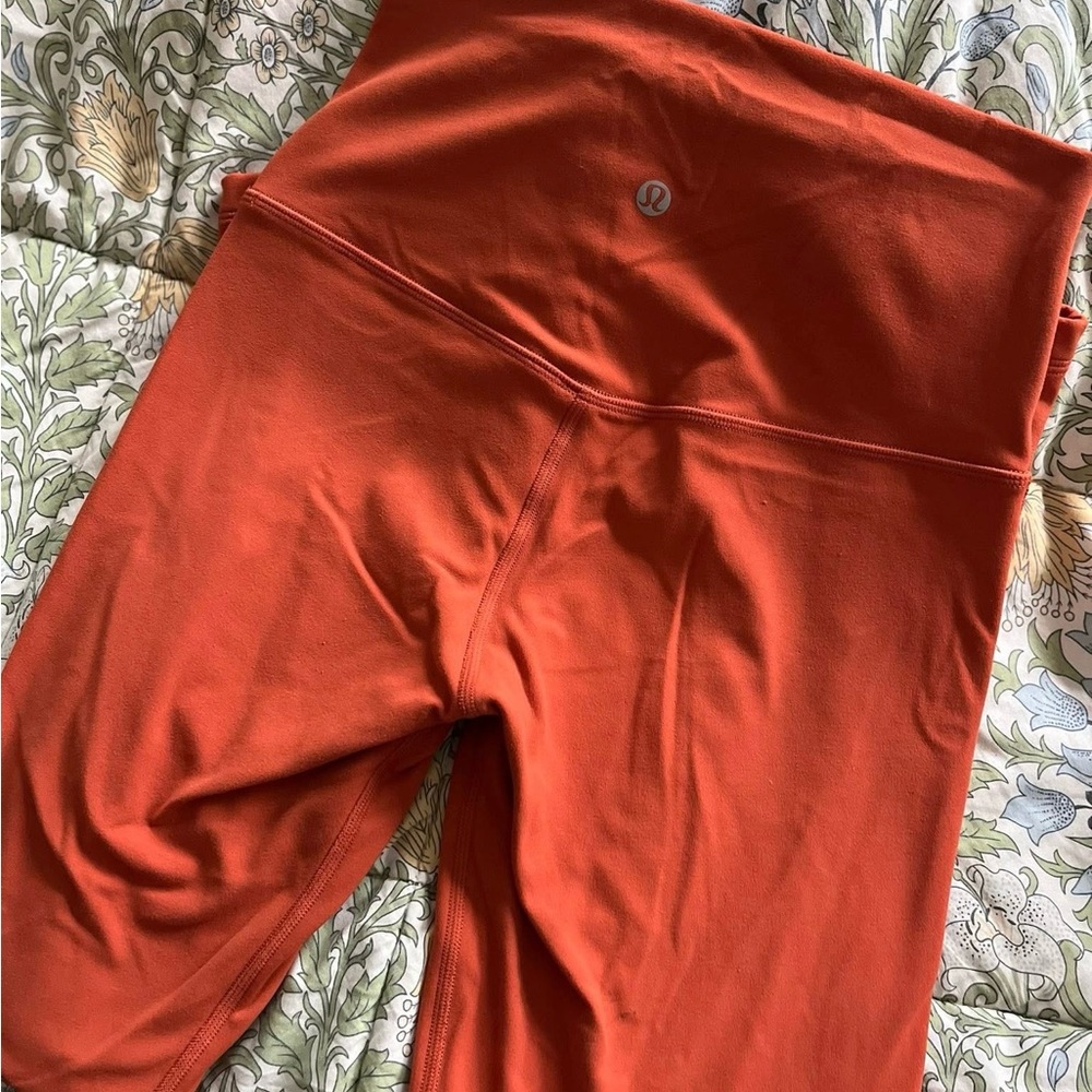 lululemon athletica burnt Orange Leggings